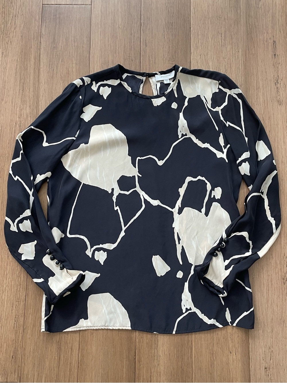 Equipment brand Floral Silk Blouse, size S